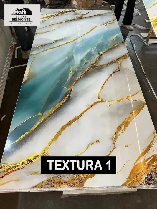 Flexibles Marmoriertes Vinylblatt (320 cm x 120 cm)